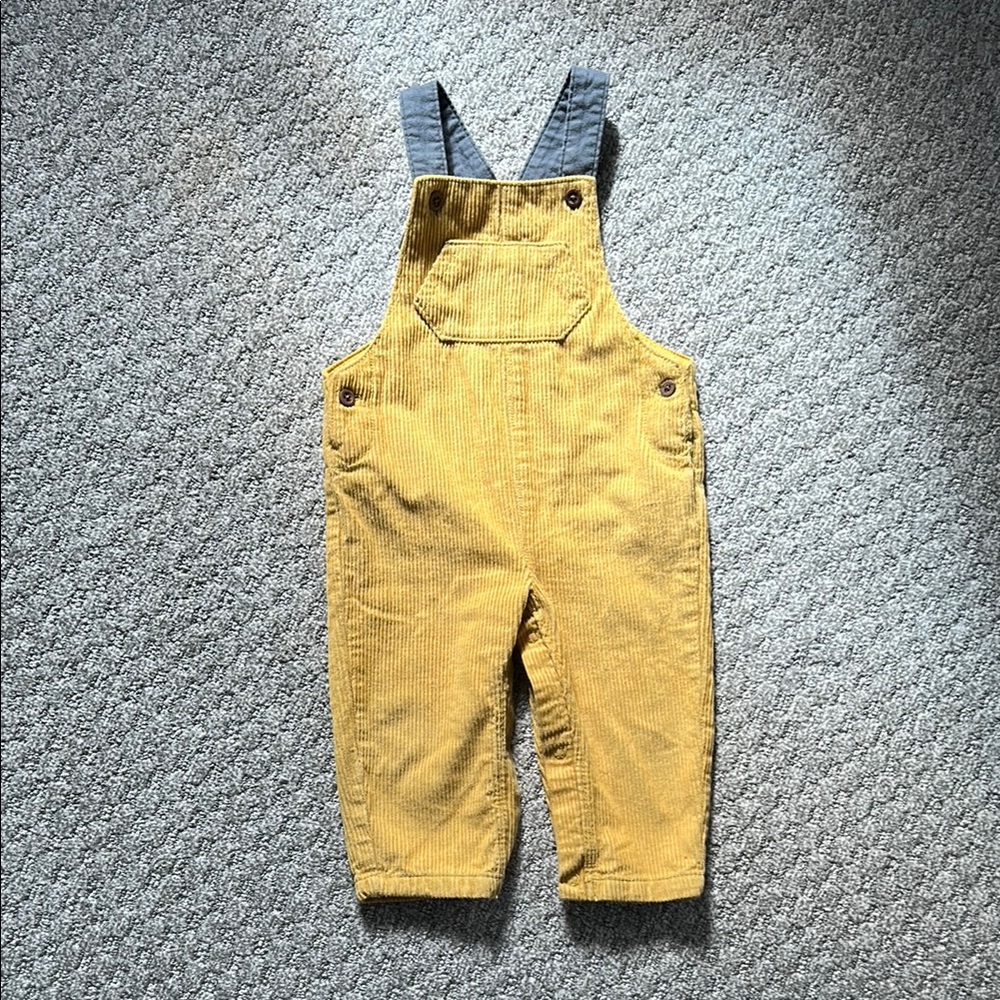 Kids Mustard Overalls